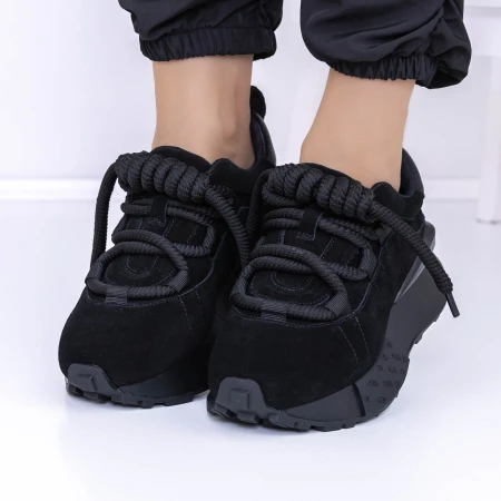 Női tornacipő 3SZ22 Fekete » MeiShoes.ro