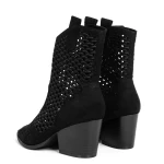 Hegyes orrú csizma 3XKK103 Fekete » MeiShoes.ro