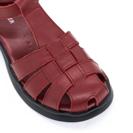 Női alacsony sarkú szandál 7168-1 Piros » MeiShoes.ro