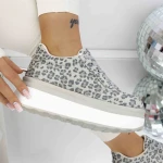 Női tornacipő 3WL198 Grey Leopard » MeiShoes.ro