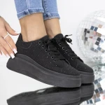 Női tornacipő 3B33 Fekete » MeiShoes.ro