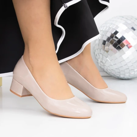 Vastag sarkú cipő 3LE32 Nude » MeiShoes.ro