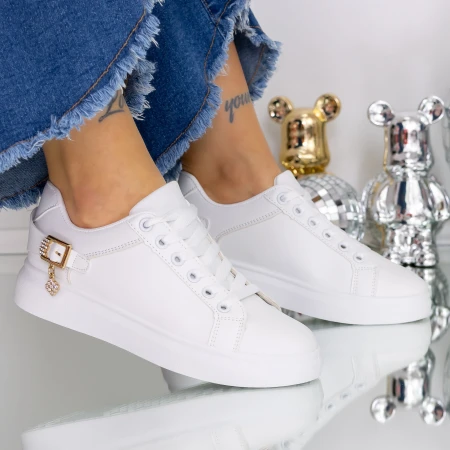 Női tornacipő T101 Fehér » MeiShoes.ro