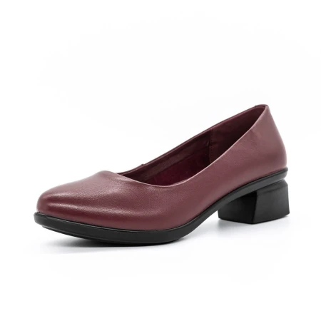 Vastag sarkú cipő 1901 Burgundia » MeiShoes.ro