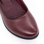 Vastag sarkú cipő 1901 Burgundia » MeiShoes.ro