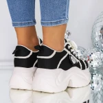 Női alkalmi cipő 3SJN39 Fekete » MeiShoes.ro