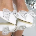 Vastag sarkú cipő 3XKK132 Fehér » MeiShoes.ro