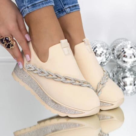 Női sportcipő 3KMD17 Bézs » MeiShoes.ro