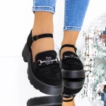 Női alkalmi cipő 3KMD19 Fekete » MeiShoes.ro