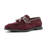 Elegáns férfi cipő LT1668-1 Burgundia » MeiShoes.ro