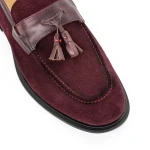 Elegáns férfi cipő LT1668-1 Burgundia » MeiShoes.ro