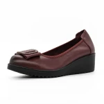 Platform cipő 230558 Burgundia » MeiShoes.ro