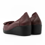 Platform cipő 230558 Burgundia » MeiShoes.ro