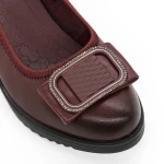 Platform cipő 230558 Burgundia » MeiShoes.ro