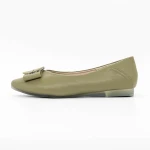 Női balerina cipő T6021C Zöld » MeiShoes.ro