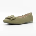 Női balerina cipő T6021C Zöld » MeiShoes.ro