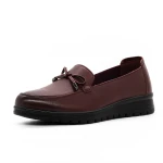 Női alkalmi cipő N073 Burgundia » MeiShoes.ro