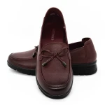 Női alkalmi cipő N073 Burgundia » MeiShoes.ro