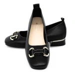 Női balerina cipő T66817 Fekete » MeiShoes.ro