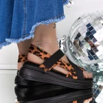 Női platform szandál 3GZ65 Leopard » MeiShoes.ro