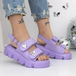 Női platform szandál 3HXS61 Lila » MeiShoes.ro