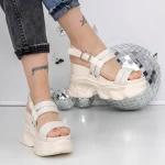 Női platform szandál 3WL260 Bézs » MeiShoes.ro