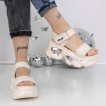 Női platform szandál 3WL222 Bézs » MeiShoes.ro