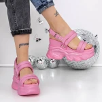 Női platform szandál 3WL260 Rózsaszín » MeiShoes.ro