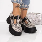 Platform cipő 9066-51 Bézs | Mei » MeiShoes.ro