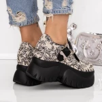 Platform cipő 9066-51 Bézs | Mei » MeiShoes.ro