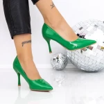 Pantofi Stiletto 3AXKK201 GREEN | MEI