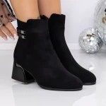 Botine cu Toc Gros 3AD3 BLACK | MEI