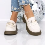 Pantofi Casual Dama 7818-1 BEIGE | MEI