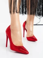 Pantofi Stiletto 66-2 RED | MULANKA