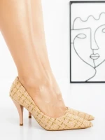 Pantofi Stiletto G1716 BEIGE | GALLEVANI