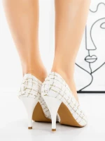 Pantofi Stiletto G1716 WHITE | GALLEVANI