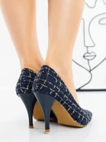 Pantofi Stiletto G1716 BLUE | GALLEVANI