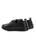 Pantofi Casual Dama din piele naturala 2071X BLACK | ADVANCER