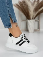 Sneakers Dama 981 WHITE-BLACK | FASHION