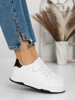 Sneakers Dama A87 WHITE-BLACK | FASHION