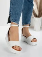 Sandale Dama cu Platforma 2PT3 WHITE | MEI