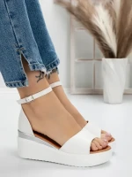 Sandale Dama cu Platforma 2PT3 WHITE | MEI