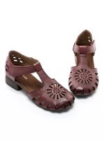 Pantofi Casual Dama din piele naturala 631 WINE | ADVANCER