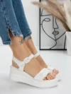 Sandale Dama cu Platforma 5LM2 WHITE | MEI