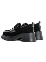 Pantofi Casual Dama din piele naturala S22099NL BLACK | FORMAZIONE