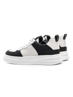 Pantofi Sport Barbati din piele naturala 6287 BLACK-WHITE | ADVANCER