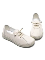 Pantofi Casual Dama din piele naturala 2810 CREAM | FORMAZIONE