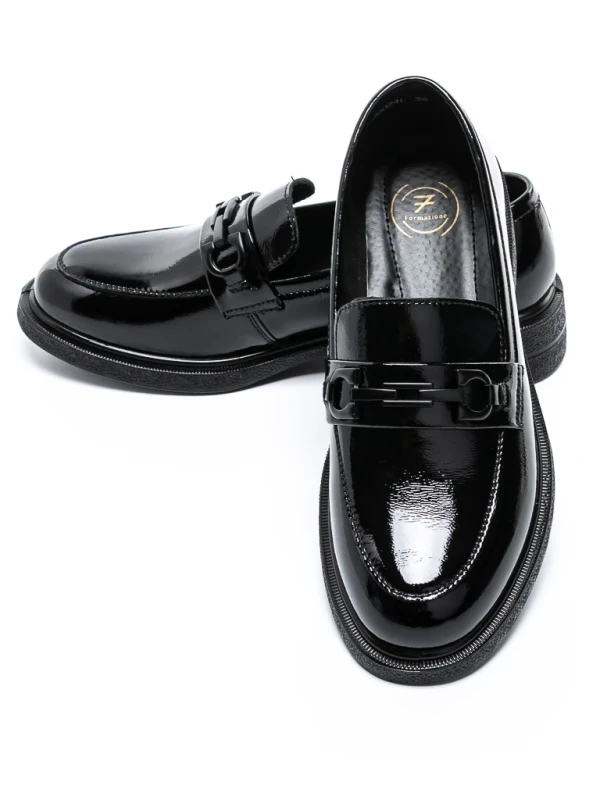Pantofi Casual Dama din piele naturala 30024L BLACK | FORMAZIONE