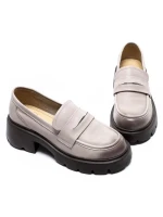 Pantofi Casual Dama din piele naturala 66319 CREAM | FORMAZIONE