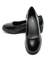 Balerini Dama din piele naturala 9723 BLACK | GALOP